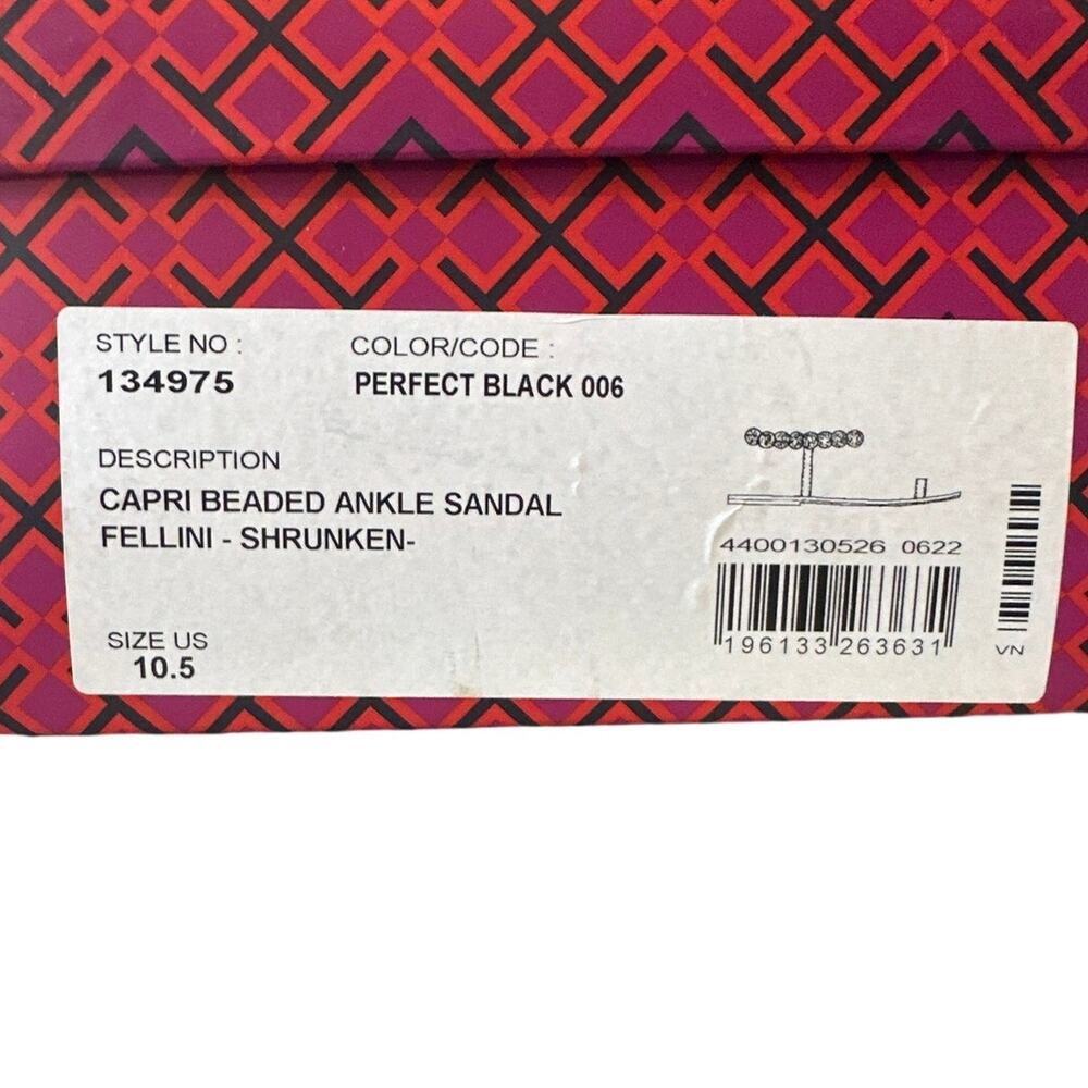 Tory Burch Capri Beaded Ankle Wrap Sandals Size 10.5 - Picture 8 of 12